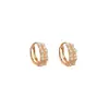 Pendientes Pequeños de Perla de Doble Capa de Moda Exquisita Estilo Retro Coreano con Diseño de Nicho, Sensación de Alta Gama y Estilo de Influencer de Moda