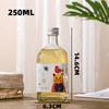 Vidro de garrafa de vinho de fruta quadrado transparente com tampa selada garrafa de bebida de engarrafamento auto-fabricado verde ameixa cera garrafa de vinho garrafa vazia