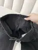 Jeans de pierna ancha de cintura alta en negro y gris estilo americano para mujer, nueva colección primavera/otoño 2026, corte holgado, adelgazantes y con un diseño de pierna recta y fluido