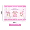 Jogo Americano Infantil de Couro Sanrio para Alunos do Ensino Fundamental, Jogo Americano de Mesa à Prova d'Água e de Óleo, Jogo Americano de Isolamento Térmico, Jogo Americano Infantil