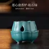 Queimador de Incenso em Espiral Coração de Lótus Criativo Queimador de Incenso Cerâmico Vagem de Lótus Queimador de Incenso Pesado Zen Sândalo Suporte para Incenso Ornamento para Cerimônia do Chá Interna