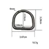 Ventas directas de fábrica hebilla en forma de D accesorios de hardware para maletas hebilla metálica semicircular en forma de D en stock venta al por mayor hebilla en forma de D de aleación transfronteriza