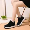Zapatos de Algodón de Invierno Nuevos para que los Ancianos Usen en el Exterior, Suela Suave Antideslizante, Resistentes al Desgaste para Interior, Cálidas, Zapatillas de Algodón de Felpa Súper Gruesa al Por Mayor