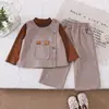 Conjunto de Moda de Tres Piezas para Niñas Jóvenes, Estilo Coreano Moderno con Chaleco y Pantalones, Novedad Primavera y Otoño 2026