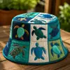 Colección de sitios web independientes transfronterizos nuevos de 2026: Sombrero de pescador y sombrero para el sol versátiles de arcoíris con estampado digital 3D y bordado acolchado, aptos para hombres y mujeres