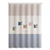 Ganchos Argolas para Cortina de Chuveiro Banheiro Tecido Impermeável Conjunto de Cortinas de Chuveiro Conjunto Sem Furos Banheiros Cortinas de Vaso Sanitário Cortinas de Porta
