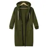 Sudadera Otoño e Invierno 2025 Tallas Grandes Ropa para Mujer 100kg Gordo mm Estilo Europeo y Americano con Capucha de Longitud Media Chaqueta de Forro Polar Casual Versátil