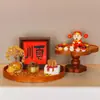 Nuevo Adorno Decorativo de Gabinete de Vino para Recibidor Estilo Chino Dios de la Riqueza, Soporte de Exhibición de Fortuna, Decoración para el Hogar de la Sala de Estar, Regalo de Inauguración