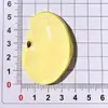 Acessórios de resina simulando fatias grandes de maçã para Crocs DIY, presilhas de cabelo, materiais para capas de celular atacado