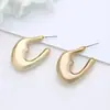 Brincos em Forma de C da Moda com Design de Nicho para o Dia a Dia de Mulheres Versáteis Brincos Modernos Brincos Geométricos Joias de Orelha Exquisitas e Elegantes para Mulheres