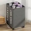 Cesta de Armazenamento de Sacola de Papel, Caixa de Armazenamento de Sacolas Móvel para Conservar Frescor, Organizador de Sacolas de Compras, Porta-Sacolas de Chá de Leite