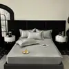 Lujo Ligero Jacquard Carbón Hielo 900D Sábanas Colchonetas Suaves Refrigeradas Clase Amigable con la Piel Transpirable Lavables a Máquina Colchoneta de Seda de Hielo para Dormir Desnudo