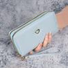 Carteira Personalizada Estilo Novo Carteira Longa Feminina com Zíper de Camada Dupla Luxo Leve Estilo Japonês e Coreano Moda Bolsa de Mão de Grande Capacidade Dobra de 20%