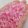 Cuentas de tubo de vidrio en espiral de 2 x 6 mm de alta calidad, cuentas de tubo largas, accesorios de cuentas hechos a mano, cuentas sueltas, pulseras, accesorios para prendas de vestir