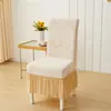 2026 Nuevo Modelo Funda para Silla de Comedor con Falda para el Hogar Funda Universal para Silla Funda Integrada para Asiento de Mesa de Comedor Funda para Taburete