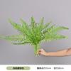 Decoração de paisagem de arranjo de flores de samambaia artificial, pequenas plantas verdes, decoração de janela de casa, buquê, folha de samambaia, cola macia, capim persa