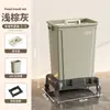 Carro de Basura para Cocina Comercial con Ruedas para Restaurantes, Cubo de Basura Grande de 60 Litros, Carro para Recolección de Alimentos