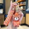 Llavero de Figurita de Policía de Tráfico de Dibujos Animados Colgante de Goma Blanda de PVC Venta Directa de Fábrica Soporte en Stock Venta al por Mayor Protección contra Incendios