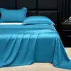 2026 Nuevo Estilo Sábana de Seda Helada Lavada Pieza Única para Verano Uso en Casa Dormitorio Dormitorio Estudiantil Juego de Cuatro Piezas Lavable a Máquina