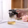 Vidro Elegante de Grande Capacidade Copo Flor Bule de Chá Bule Conjunto de Chá Infusor de Chá Copo Requintado