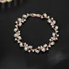 Joias Europeias e Americanas Comércio Transfronteiriço Pulseira Totalmente Cravejada Pulseiras Femininas Luxo Leve Super Brilhante Personalidade Versátil Joias de Cristal