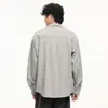 Camisa de Manga Larga con Solapa Ropa de Trabajo para Hombre Chaqueta Estilo Japonés Color Sólido Versátil Casual de Moda Holgada 2026 Otoño Algodón
