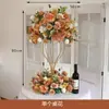 Nuevo Estilo Chino Señal de Agua Artificial Juego Completo de Trípode Floral Bolsa de Papel Combinación de Flores Celebración de Inauguración de Exposición Metabo