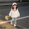 Recién llegado: Chaqueta Versátil Informal de Moda Linda Estilo Coreano para Niñas de Primavera y Otoño con Cuello