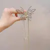 Presilha de Cabelo Super Fada Princesa Borboleta com Franjas Grampo de Cabelo de Alta Qualidade para Mulheres Presilha de Tubarão para a Parte de Trás da Cabeça Acessório de Cabeça para Rabo de Cavalo Alto Meio Preso