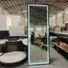 Venda Direta do Fabricante Espelho de Parede Espelho de Banheiro com LED Hotel Quadrado Academia Ins Espelho de Vestir Design Minimalista Espelho de Banheiro