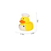 Halloween Vinil Pato Amarelo Brinquedo Aperte Liga Voz Bebê Brinquedo de Banho Brincar Shui Piao