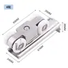 Puerta Deslizante Acero Inoxidable Puerta de Madera Rueda Colgante Rodamiento de Bolas Rueda de Nylon Puerta Deslizante Silenciosa Deslizamiento Suave Rueda Colgante de Acero Inoxidable