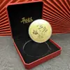 Placa de Ouro com a Inscrição "Sucesso Dourado" Ouro Puro 9999, Adequada para Exames de Admissão ao Ensino Médio e Superior, Presente para Alunos e Colegas, Presente de Formatura