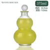 Botella Creativa de Vino de Fruta de Ginseng, Botella Reutilizable, Botella de Vino de Moda con Forma de Calabaza, Botella para Té de Leche Cold Brew, Botella de Vino Sellada de Vidrio