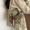Bolso de Mano, Bolso de Hombro, Bolso Cruzado para Mujer, Informal, Elegante, Bolso Cubo de Gama Alta, Estampado de Lunares, Nuevo Otoño 2026, Transfronterizo