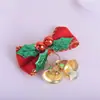 Venta Directa de Fábrica Lazo Navideño con Decoración de Cascabel de Hierro Corona Navideña Mini Lazo con Cascabel
