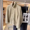 Chaqueta de moda versátil casual con cremallera y cuello alto de polar de manga larga, novedad Otoño 2026 para mujer 470137