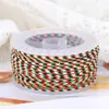 Hilo de algodón de tres colores de cuatro hebras Boting, pulsera de cordón trenzado colorido hecha a mano para bricolaje, cordón para mango, resistente al desgaste, material de cordón sin tejer