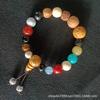 Populares Pulseras de Hilo Budista de Dieciocho Semillas con Múltiples Piedras Preciosas, Joyería Cultural y Creativa para Hombres y Mujeres, Regalos al por Mayor para Atracciones Turísticas y Puestos Callejeros
