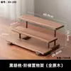 Novo porta-chá de madeira de nogueira preta estilo chinês com gavetas, um armário para conjuntos de chá e acessórios