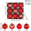 Nuevos Colgantes para Ventana de Bolas de Navidad Pintadas Regalos Festivos Bolas para Colgar en el Árbol de Navidad Bola Electroplateada Multicolor Transfronteriza Caja de Regalo
