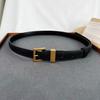 En stock cinturón de mujer de moda decorativo de piel genuina esmerilada cinturón casual para jeans cinturón de diseñador nicho mujer