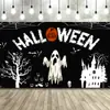 Amazon Nuevo Banner de Halloween Decoración de Fiesta del Festival Fantasma Cortina de Puerta Bandera Tela de Fondo para Bandera Se Puede Hacer