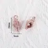 Pingentes de Liga Metálica Rosa Esmaltada Acessórios para Joias DIY Estrela do Mar Flor Chaveiro Encantos Acessórios para Brincos