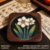 Patrón DIY Dunguang para el Año del Caballo, Kit de Materiales para Posavasos de Pintura Esmaltada, Regalo Hecho a Mano de Cloisonné Patrimonio Cultural Inmaterial