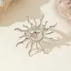 Anel de girassol de alta qualidade da moda transfronteiriça, anel de girassol aberto personalizado da moda estilo de rua