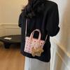Bolsa Pequeña de Mano para Mujer para Salir 2025 Nueva Moda Tendencia Popular Bolso de Hombro de Gama Alta Ropa de Trabajo Bolso Cruzado Tipo Cubo