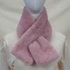 Bufanda de felpa para mujer, otoño e invierno, imitación de pelo de conejo, linda, para estudiantes, cálida, versátil, versión coreana de bufanda de pelo grueso, venta al por mayor