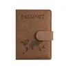 Transfronterizo en stock multi-tarjeta multi-función protección de pasaporte este juego de tarjetero de pasaporte de cuero PU bolsa de pasaporte de compresión de cuero