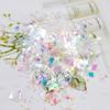 Papel de concha diy gota de pegamento relleno 7 colores 2g chips de papel de caramelo chip de celofán accesorios de chip accesorios de gota de pegamento